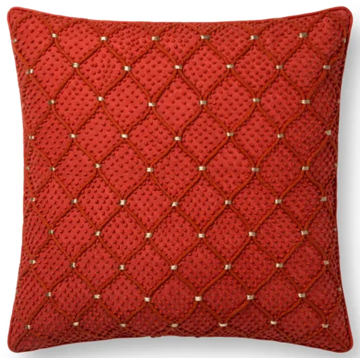 P0675 Rust/Gold 18"x18" Poly Pillow