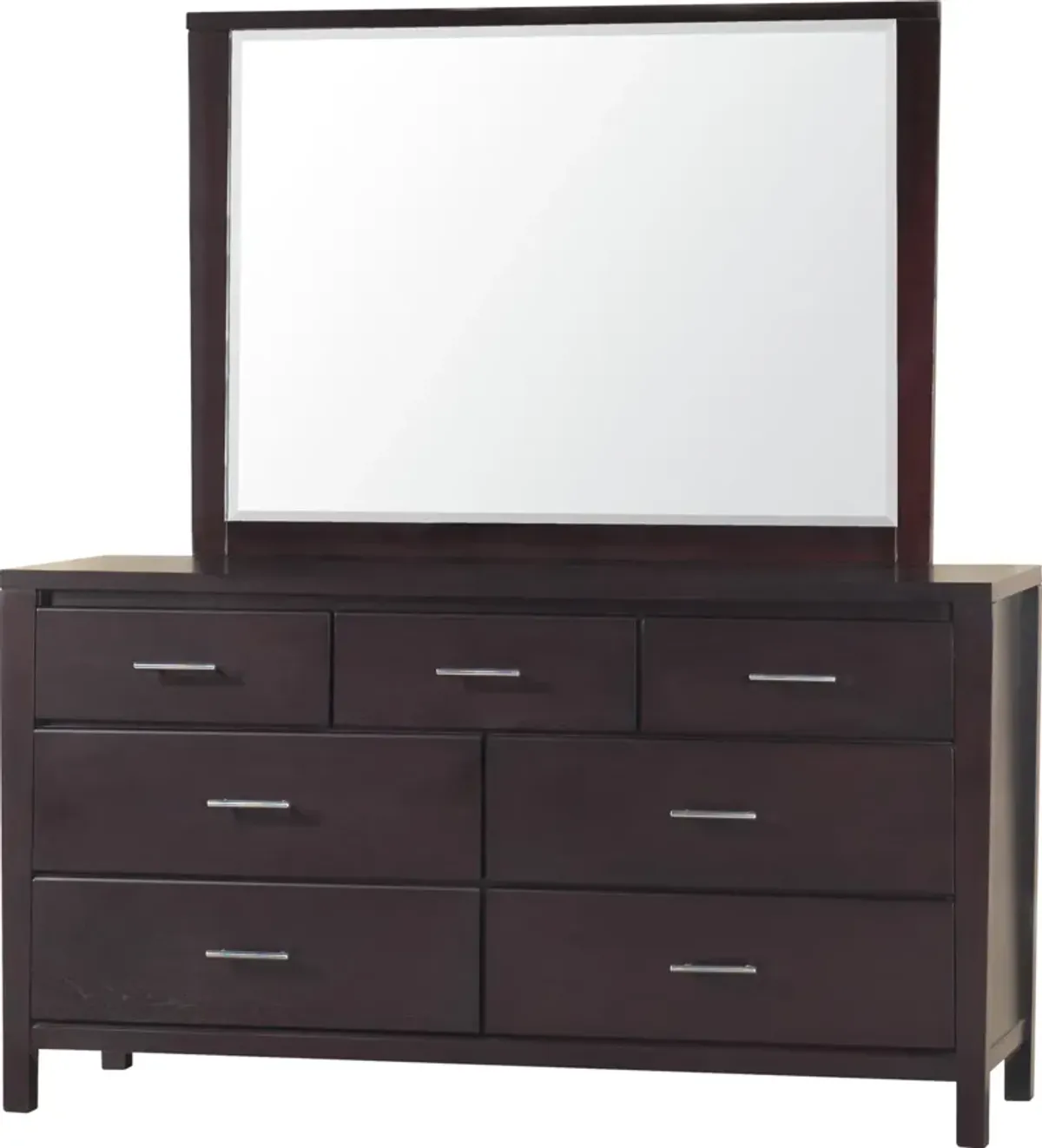 Nevis Seven Drawer Dresser in Espresso