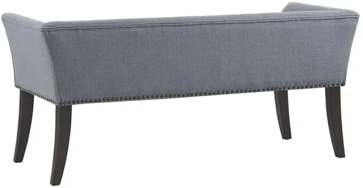 Belen Kox Elegant Slate Blue Accent Bench, Belen Kox