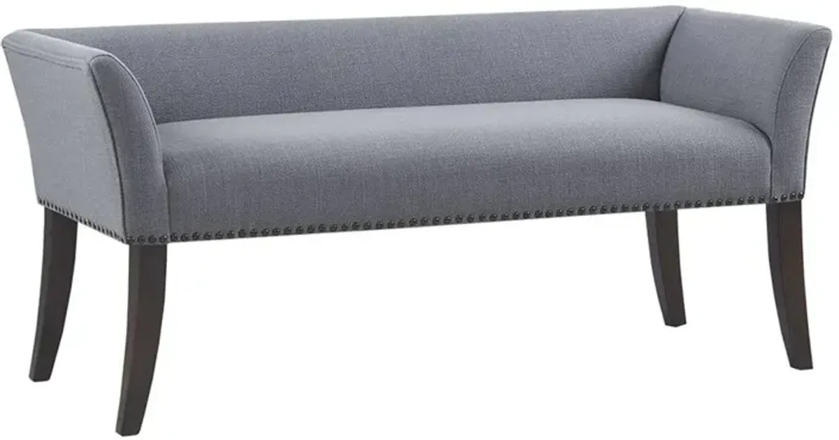 Belen Kox Elegant Slate Blue Accent Bench, Belen Kox