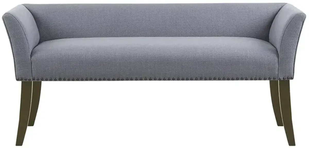 Belen Kox Elegant Slate Blue Accent Bench, Belen Kox