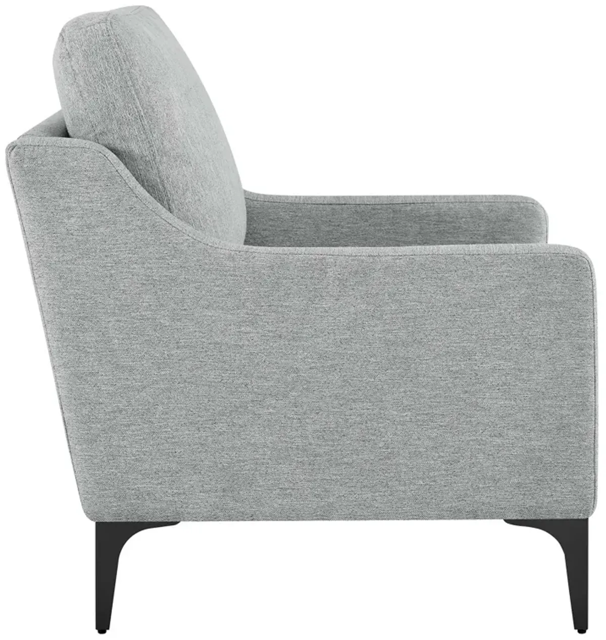 Corland Upholstered Fabric Armchair Gray