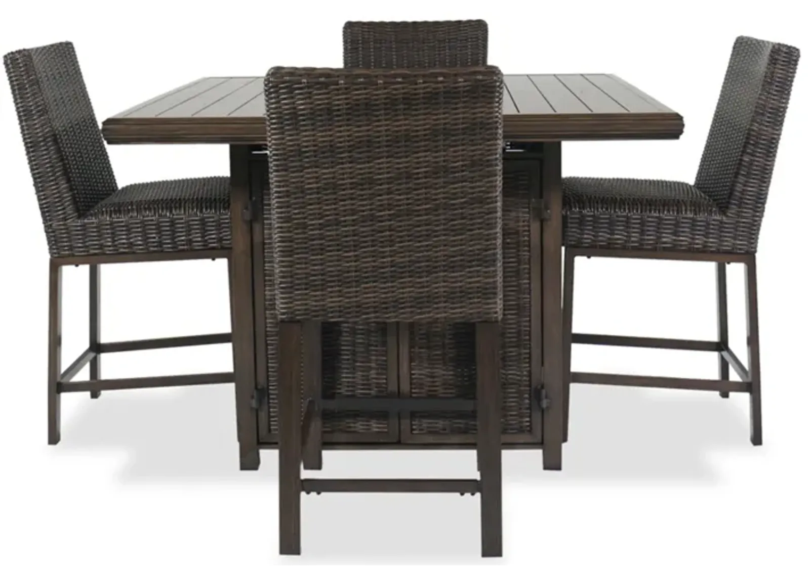 Paradise Trail Outdoor Bar Table with 4 Barstools