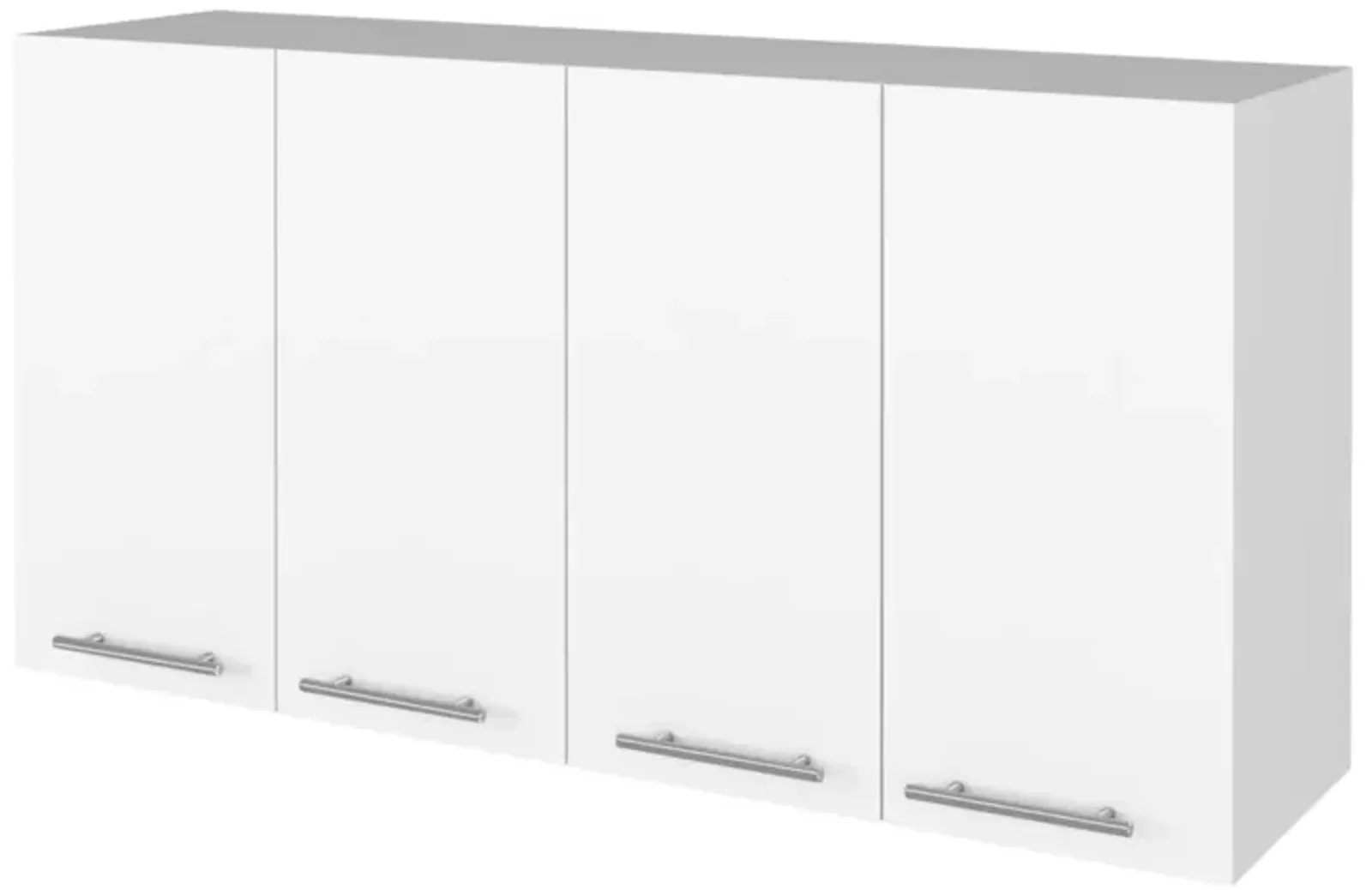 Stockton Rectangle Four Swing Doors Wall Cabinet White