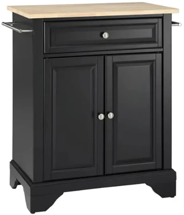 Lafayette Wood Top Portable Kitchen Island/Cart