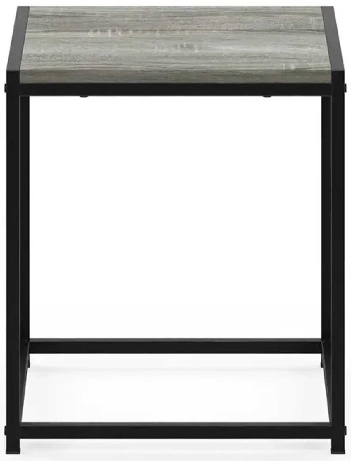 Furinno Camnus Modern Living End Table, French Oak Grey