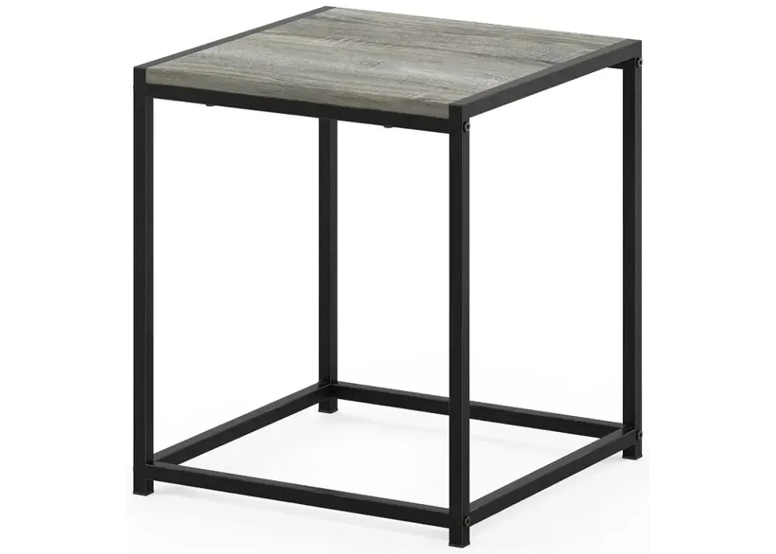 Furinno Camnus Modern Living End Table, French Oak Grey