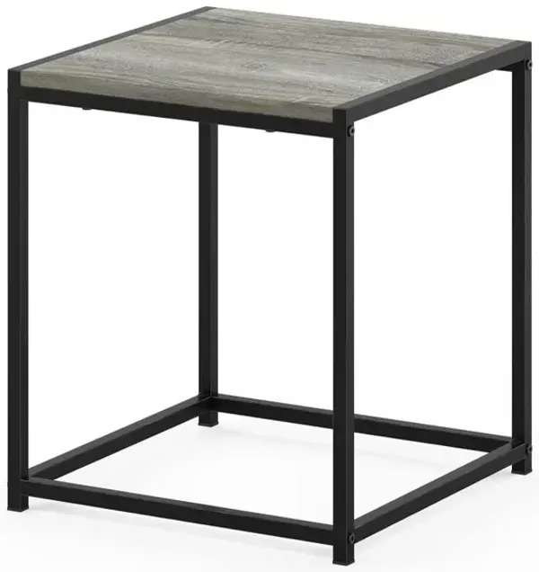 Furinno Camnus Modern Living End Table, French Oak Grey