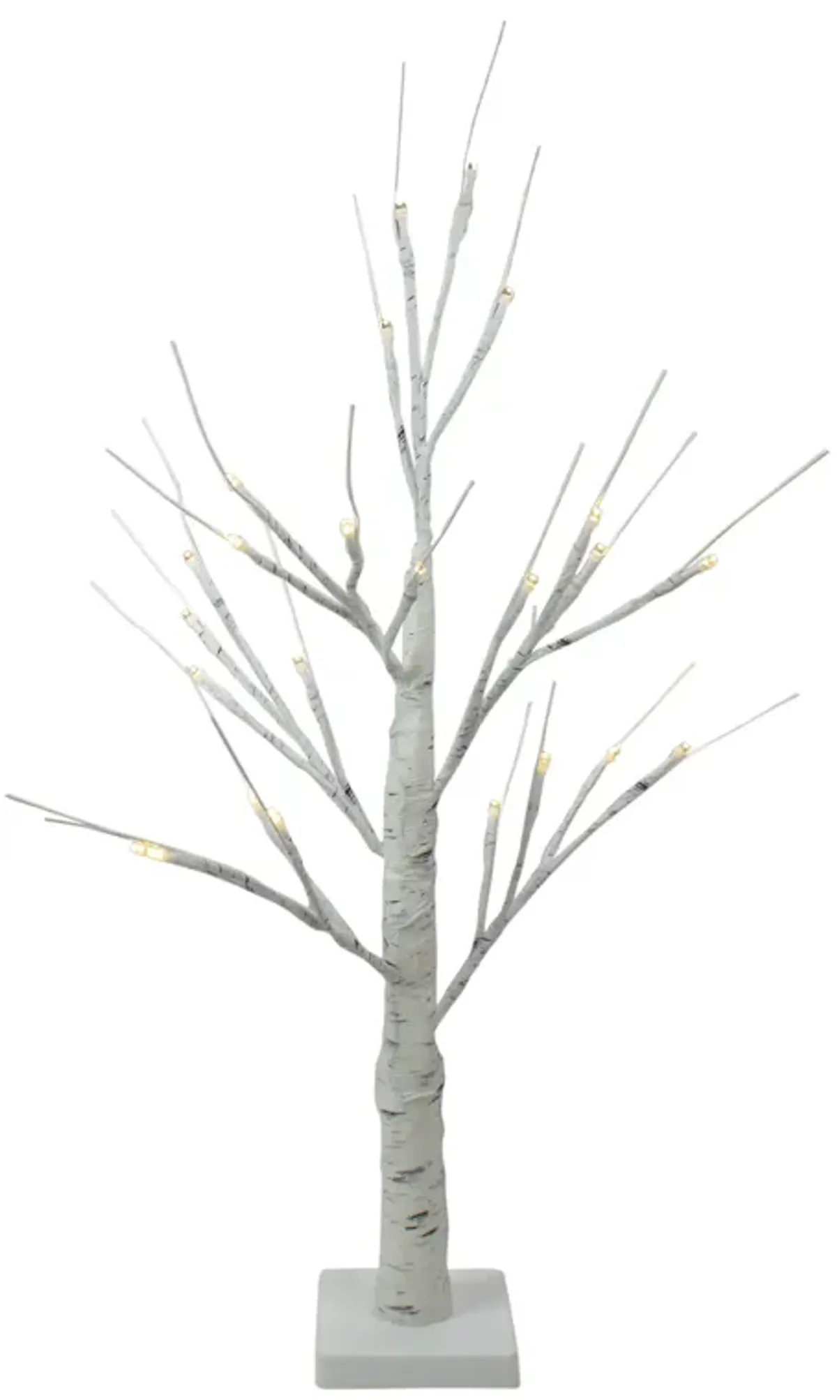 24" Lighted Christmas Twig Tree Outdoor Decoration - Warm White LED Lights