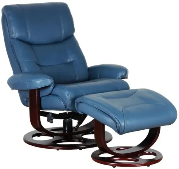 Barcalounger Dawson Swivel Pedestal Recliner w/Ottoman