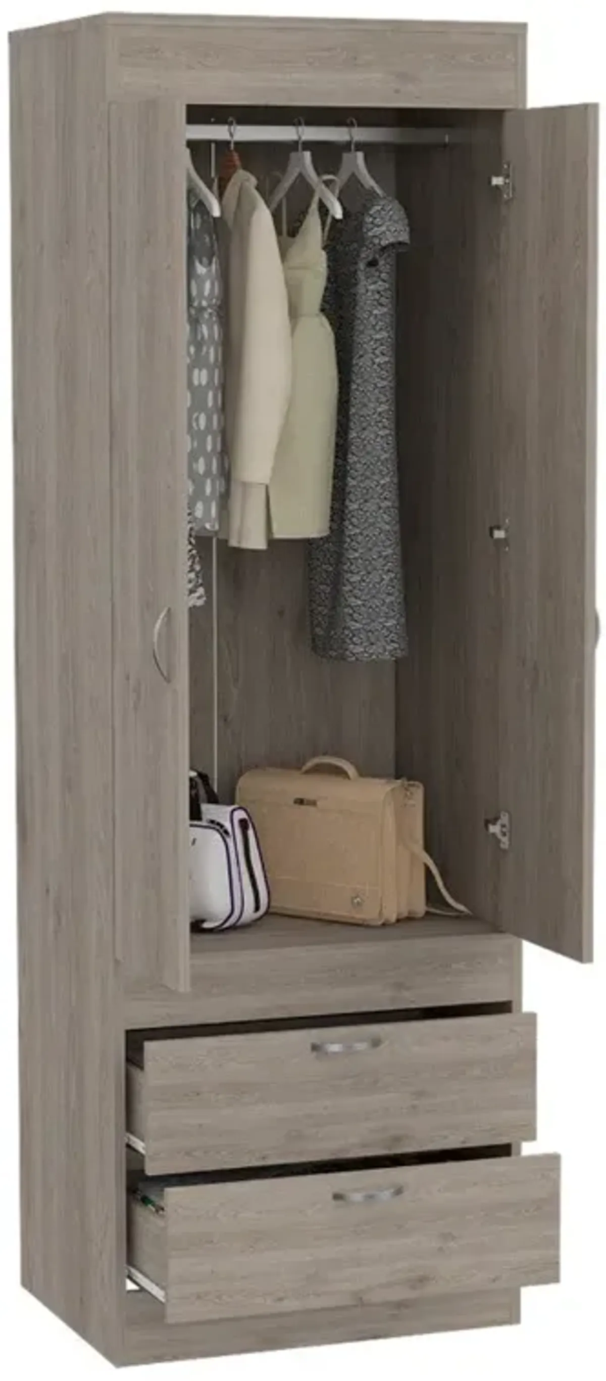 Armoire Tarento, Bedroom, Light Gray