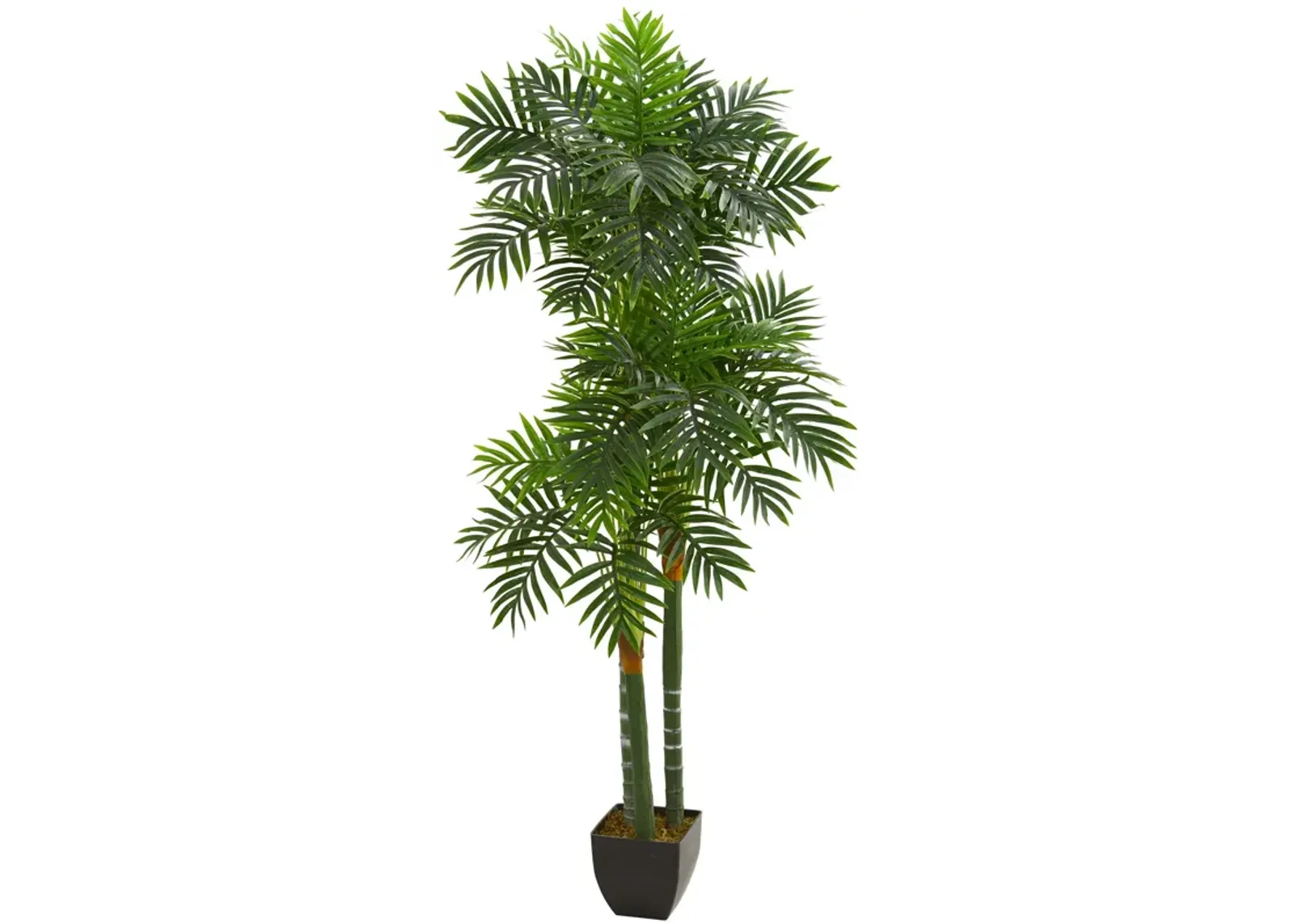 HomPlanti 5.5 Feet Triple Areca Palm Artificial Tree