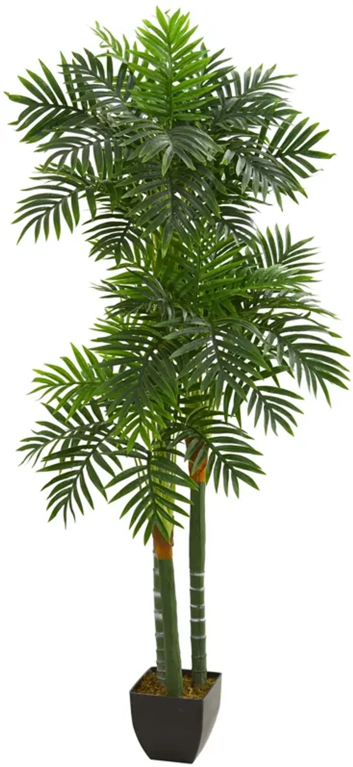 HomPlanti 5.5 Feet Triple Areca Palm Artificial Tree