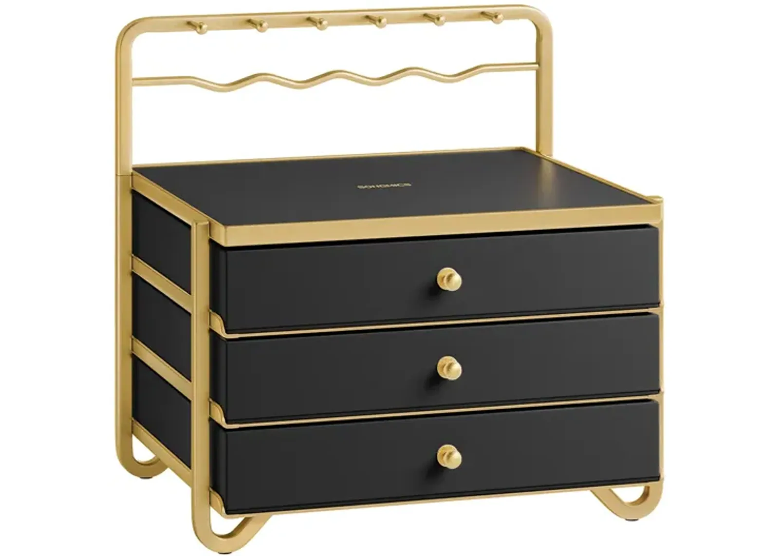 3-Tier Jewelry Box with Drawers for Organized Storage