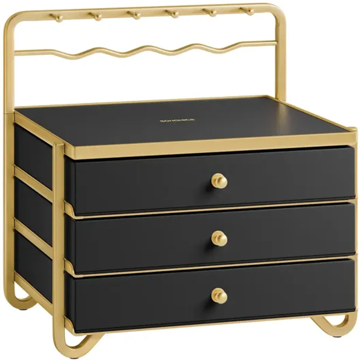 3-Tier Jewelry Box with Drawers for Organized Storage