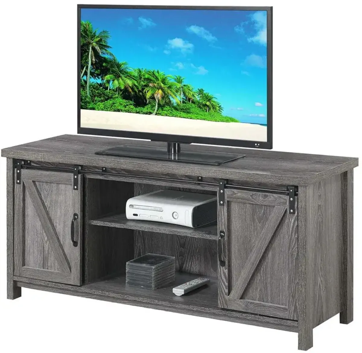 Convenience Concepts Blake Barn Door TV Stand