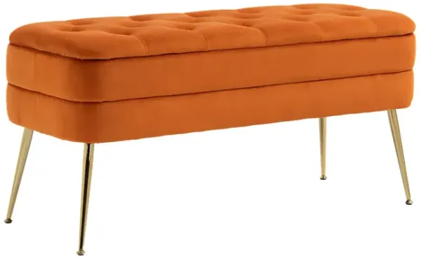 Multipurpose Fabric Storage Ottoman Bench