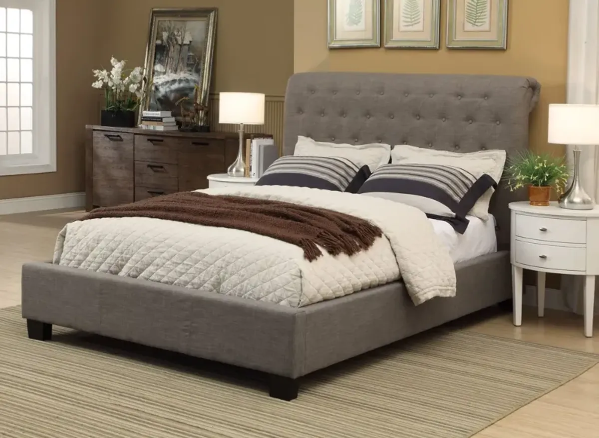 Royal Tufted Queen Platform Bed