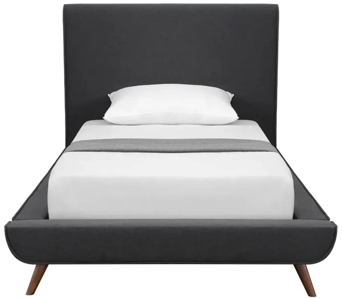 Loft Lyfe Eliezer Linen Upholstered Platform Bed