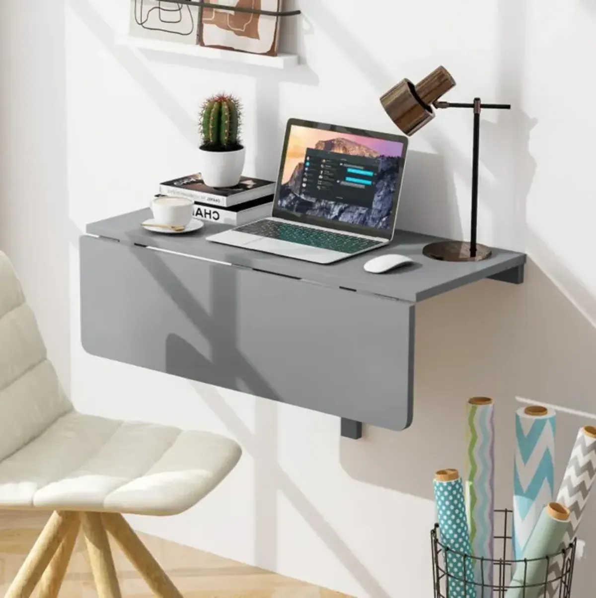 Wall Mounted Folding Table for Small Spaces