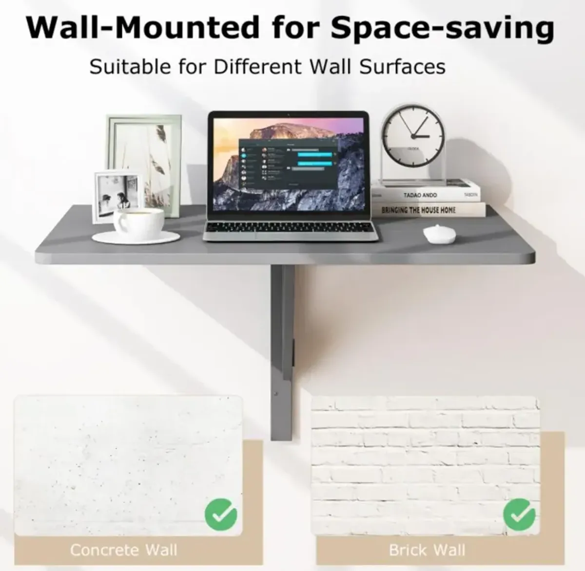 Wall Mounted Folding Table for Small Spaces