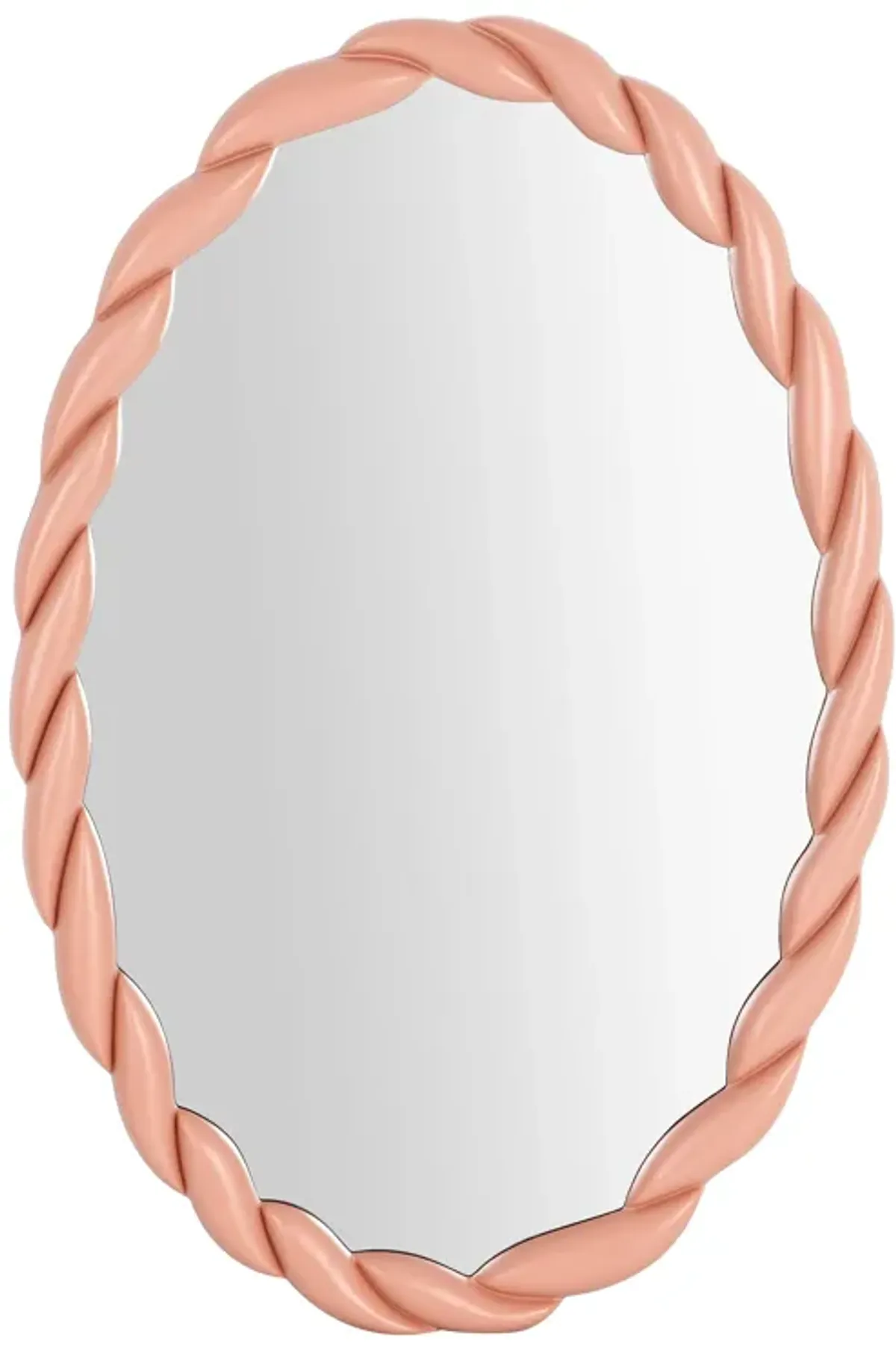 Agnes Cream Oval Mirror