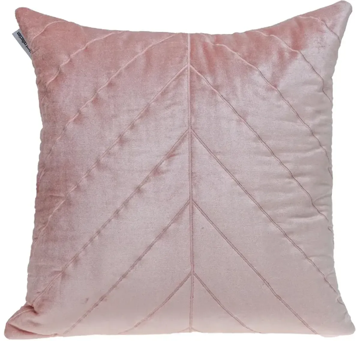 20" Pink Symmetry Stitch Pattern Throw Pillow