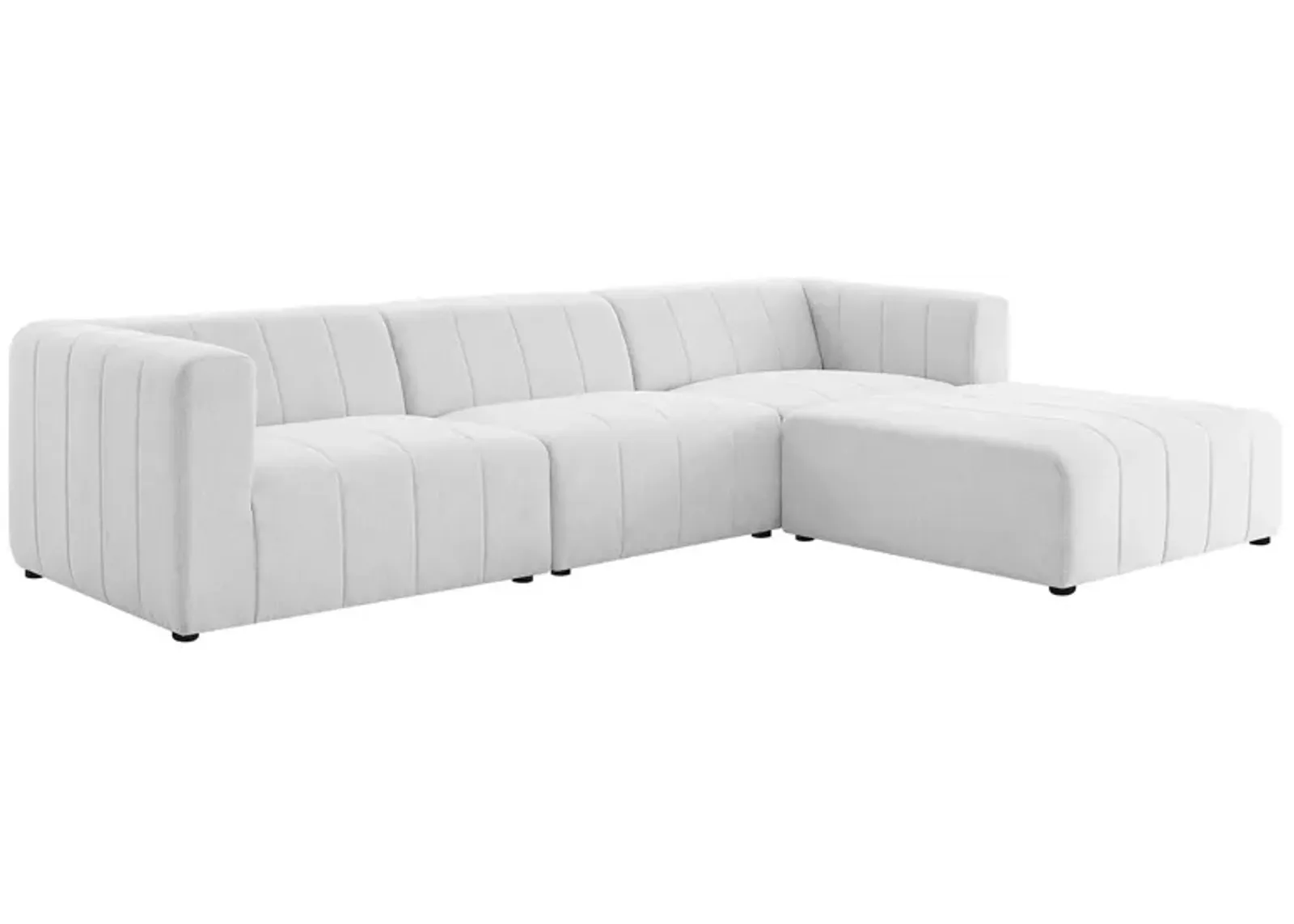 Bartlett Upholstered Fabric 4-Piece Sectional Sofa