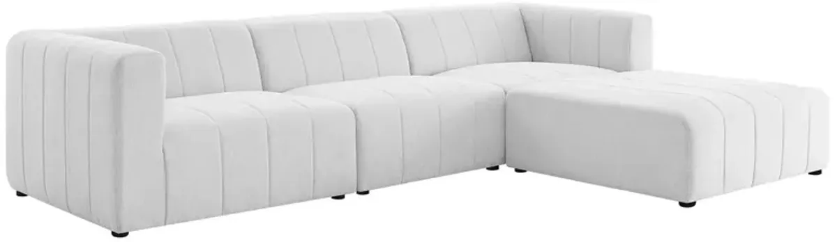 Bartlett Upholstered Fabric 4-Piece Sectional Sofa