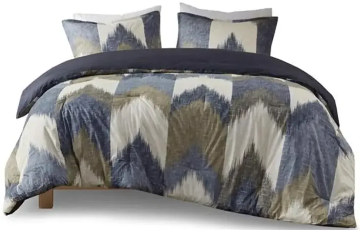 Belen Kox Modern Ikat Chevron Comforter Mini Set, Belen Kox