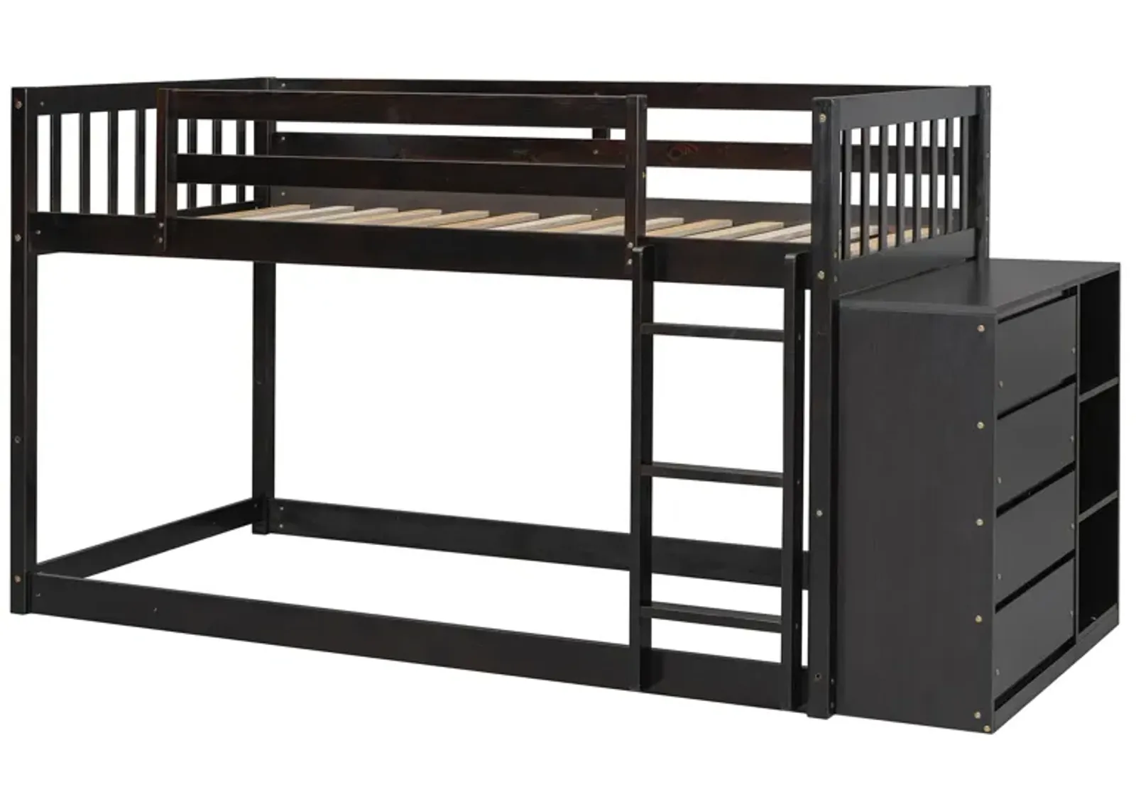 Merax Modern Bunk Bed with 4 Drawers