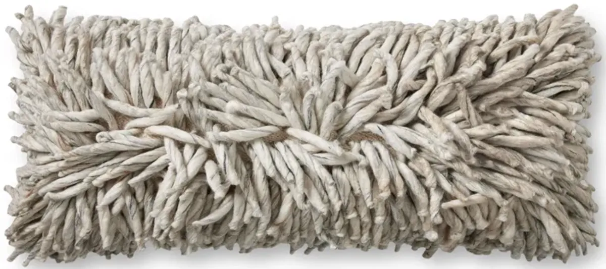 Silver 13''x35'' Poly Pillow