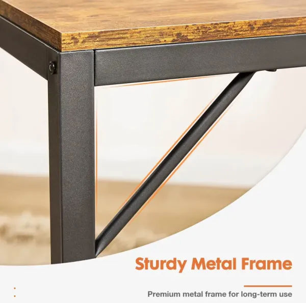 Streamdale Rustic Writing Desk with Storage Drawers