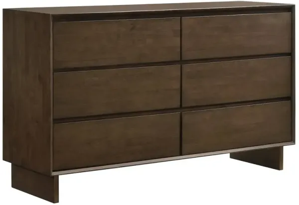 Coaster Co. of America Glenwood 6-drawer Dresser Cabinet Warm Brown