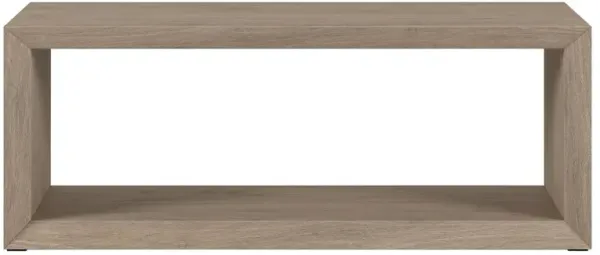 Hudson&Canal Osmond 48 Wide Rectangular Coffee Table in Antiqued Gray Oak