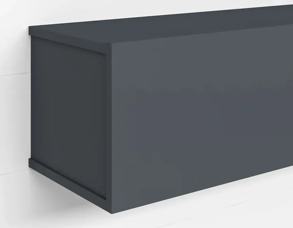 Ozge Floating 3 -Cabinet Tv Stand Sapphire