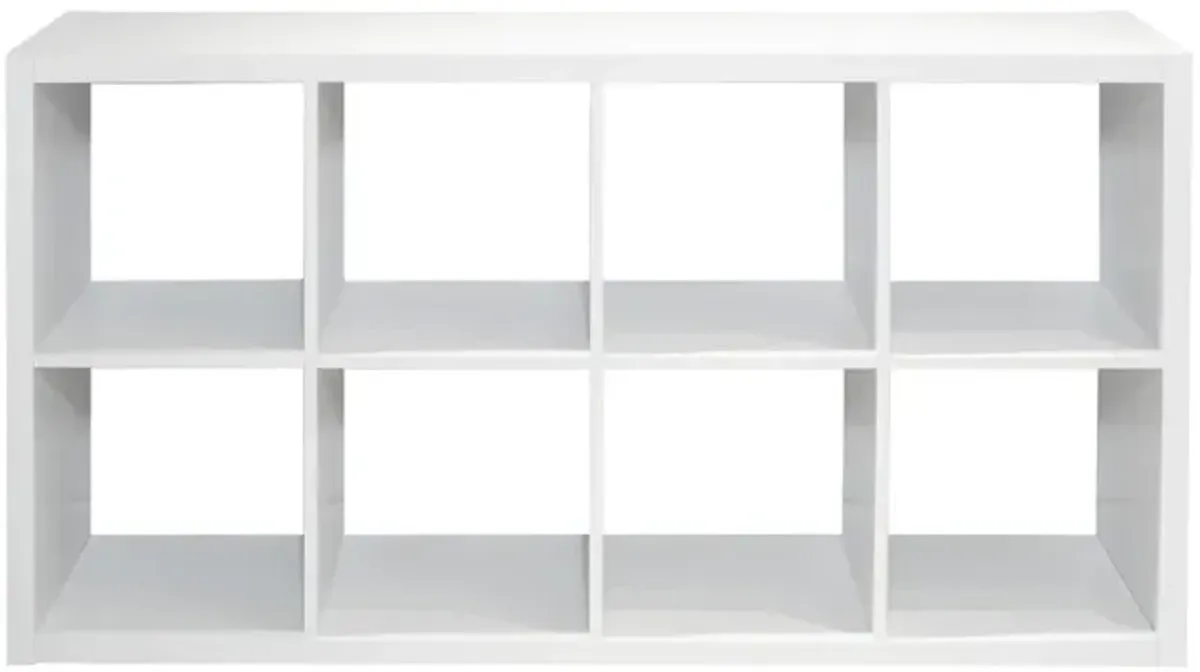 8-Cube Organizer with Open Back Shelves