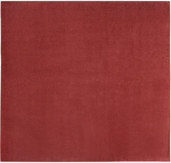 Nourison Essentials NRE01 Brick Red 9' x Square Rug