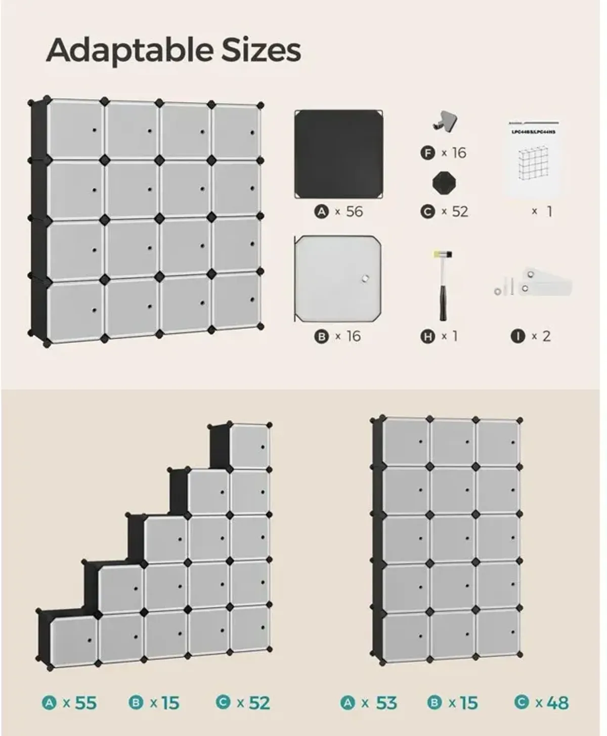 Cube Storage Organizer for Versatile and Efficient Home Organization