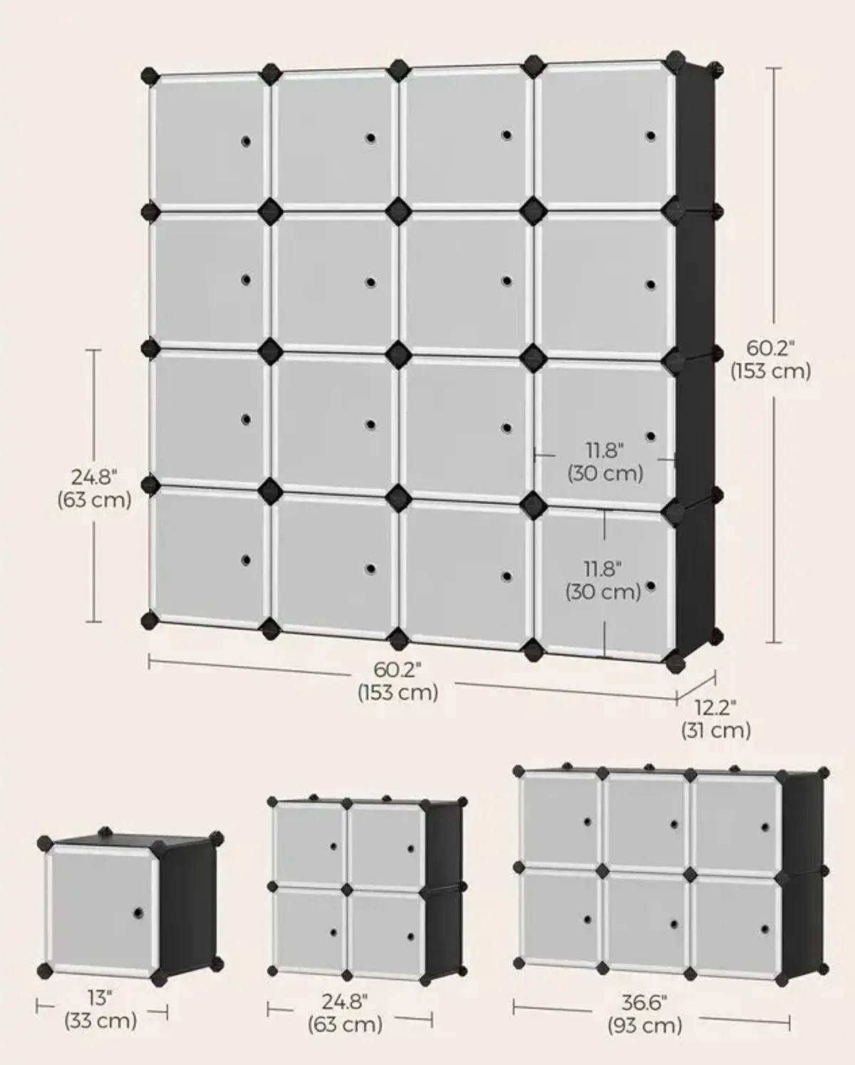 Cube Storage Organizer for Versatile and Efficient Home Organization