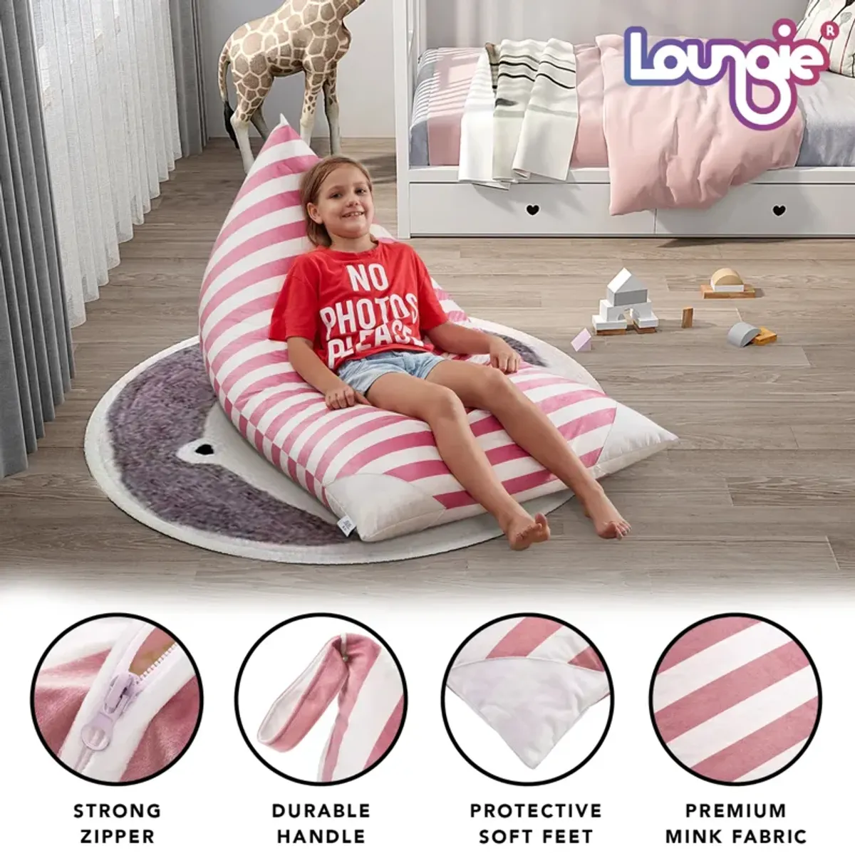 Loungie  Bean Bag Cover Microfiber 55"x35"