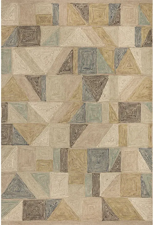 Berkeley BRK03 Apricot/Multi 5' x 7'6" Rug