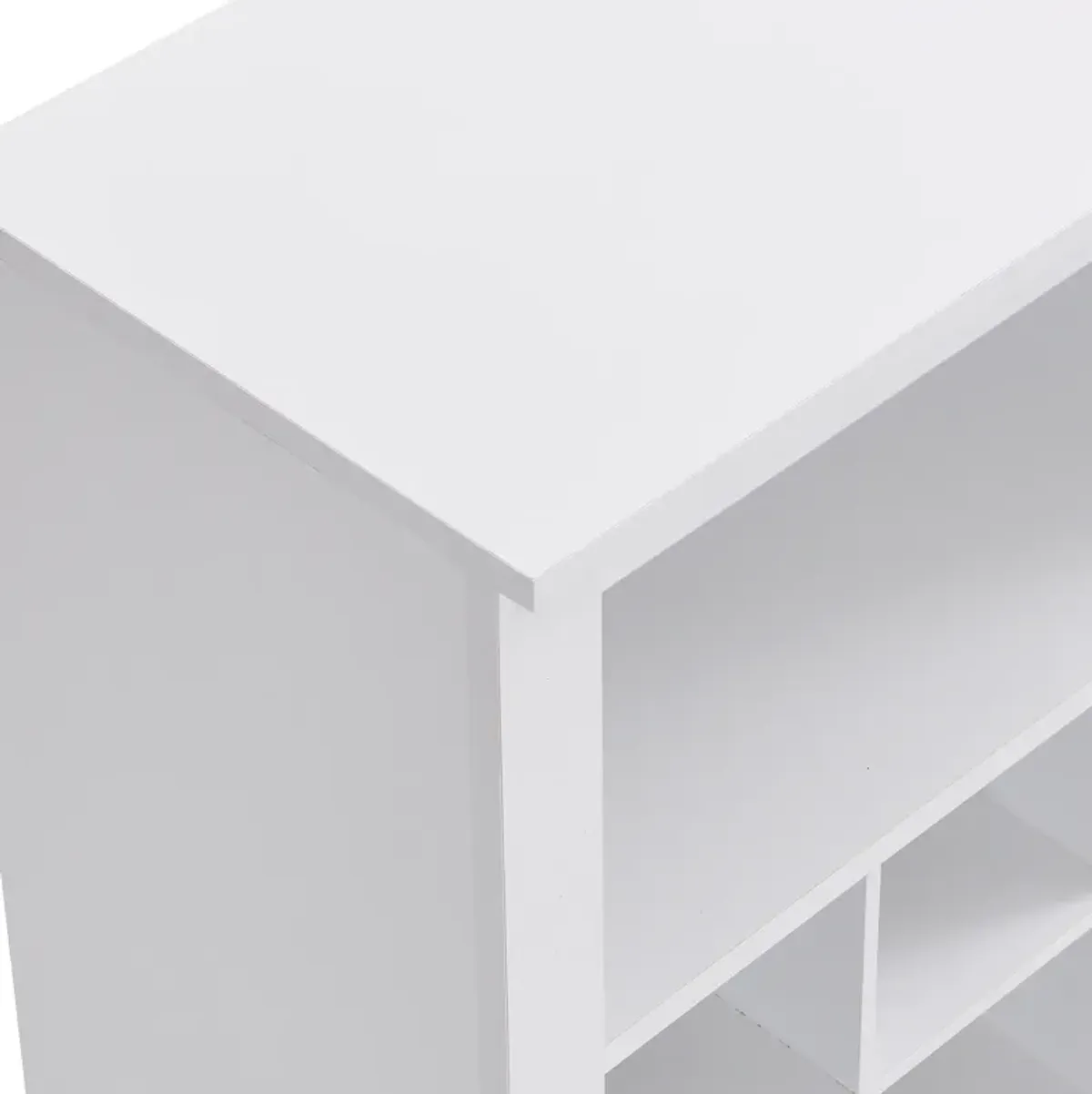 Merax Contemporary Cubby Console  Shoe Cabinet