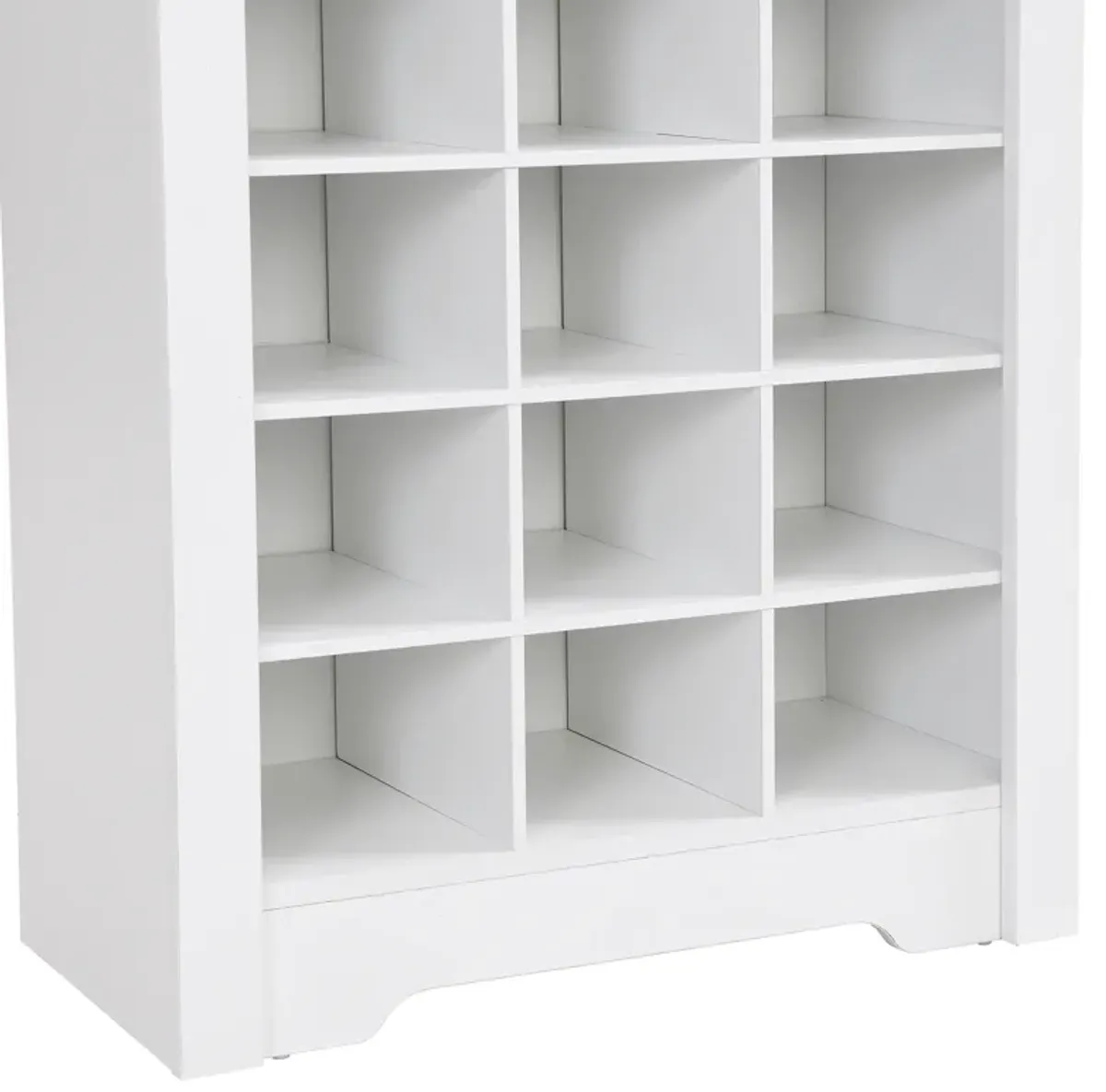 Merax Contemporary Cubby Console  Shoe Cabinet