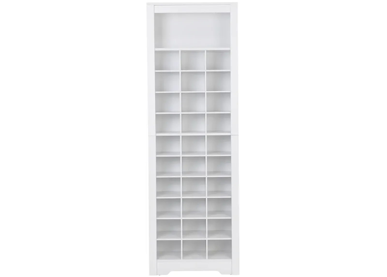 Merax Contemporary Cubby Console  Shoe Cabinet