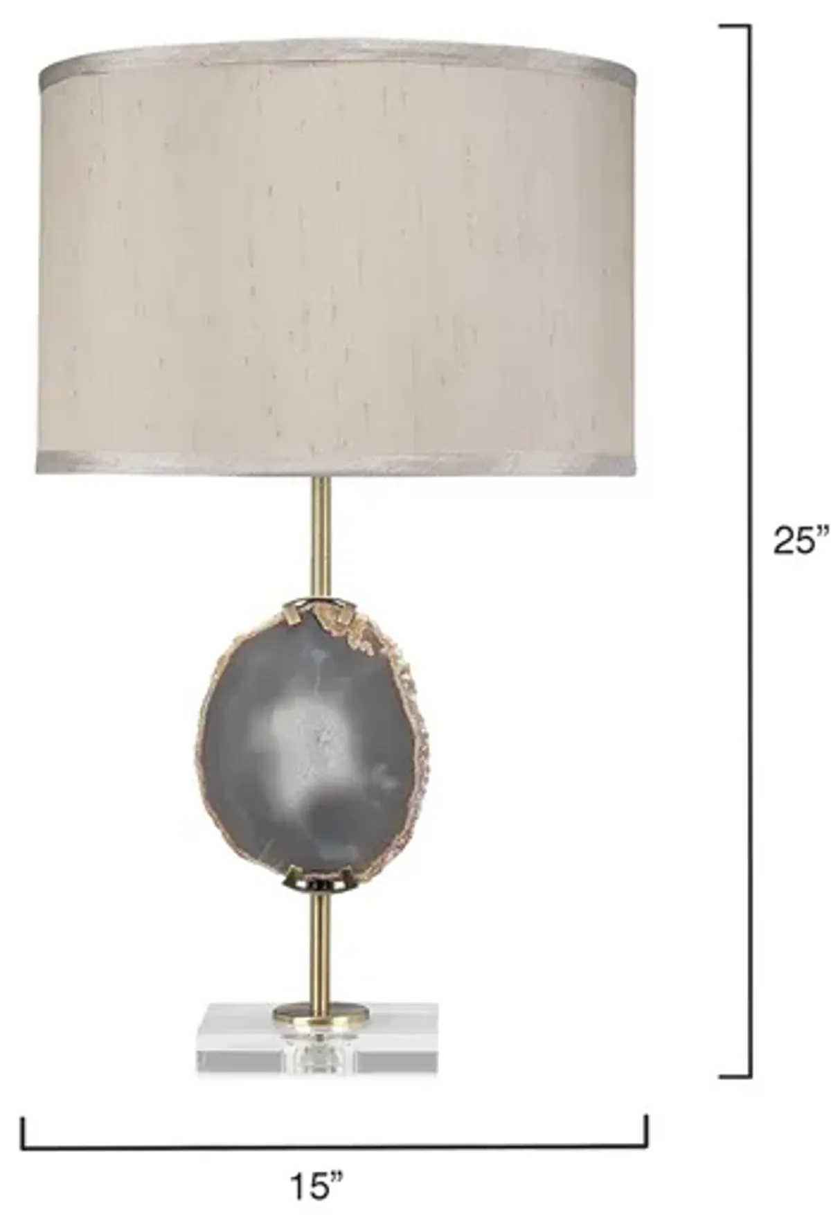 Agate Slice Table Lamp