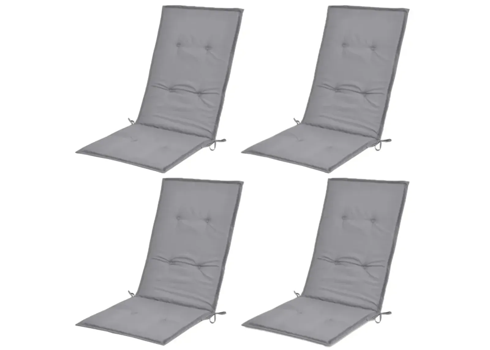 vidaXL Garden Chair Cushions 4 pcs Gray 47.2"x19.7"x1.18"