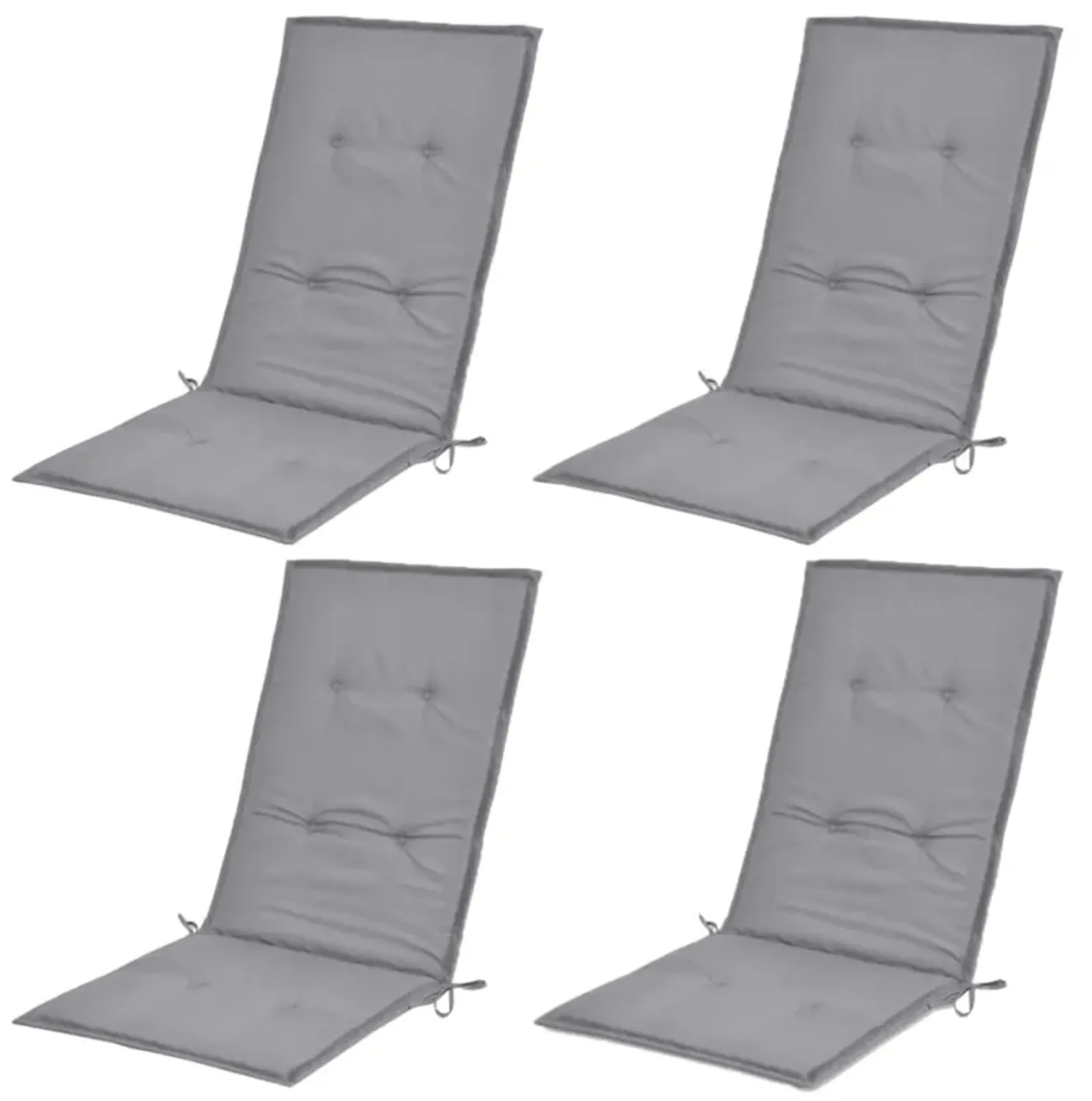 vidaXL Garden Chair Cushions 4 pcs Gray 47.2"x19.7"x1.18"