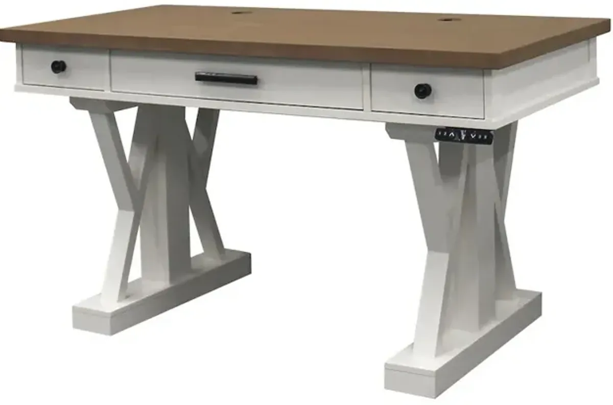 Parker House Furniture Parker House Americana Modern - Cotton 56 In. Power Lift Desk