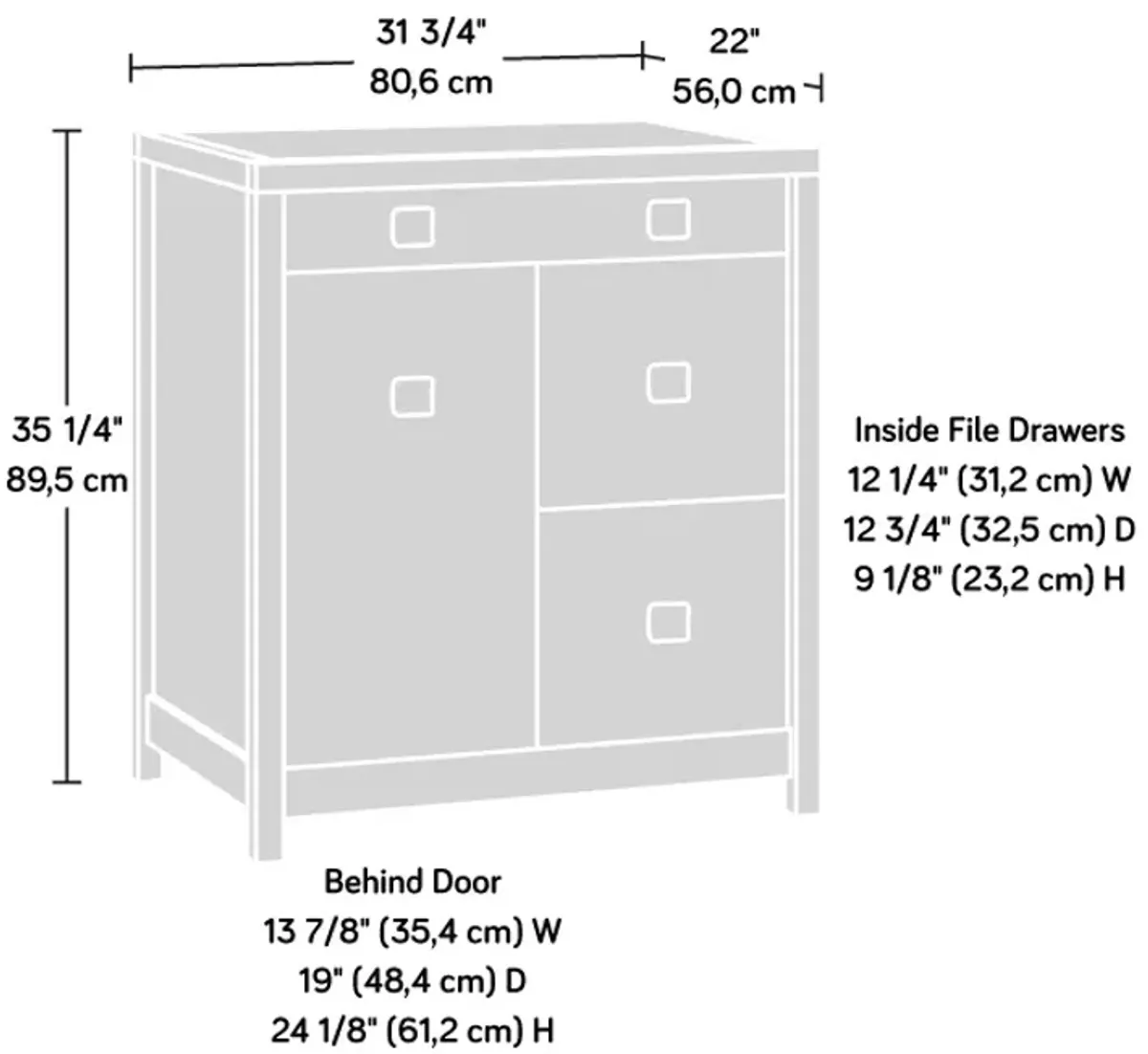 Cannery Bridge Small Credenza